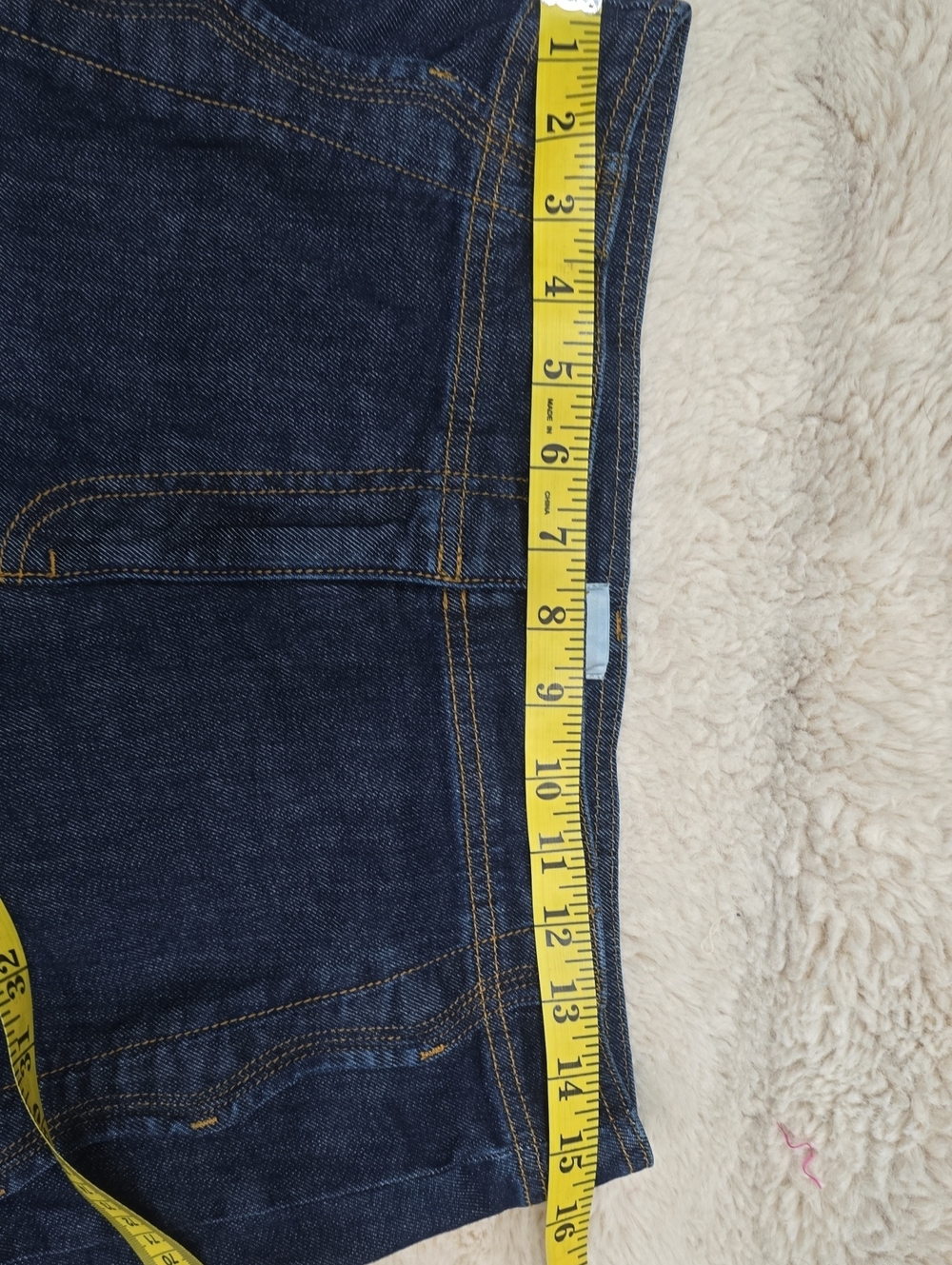 Wide Leg Dark Blue Women's Jeans - Picture 2 of 7